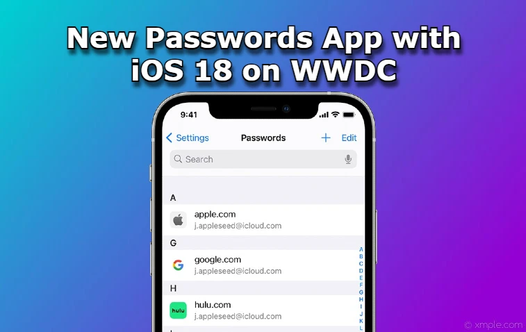 New Passwords App with iOS 18 on WWDC