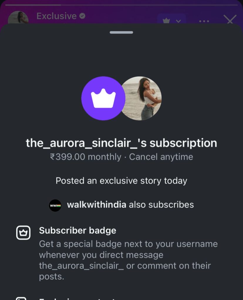 Aurora sinclair exclusive contents subscription